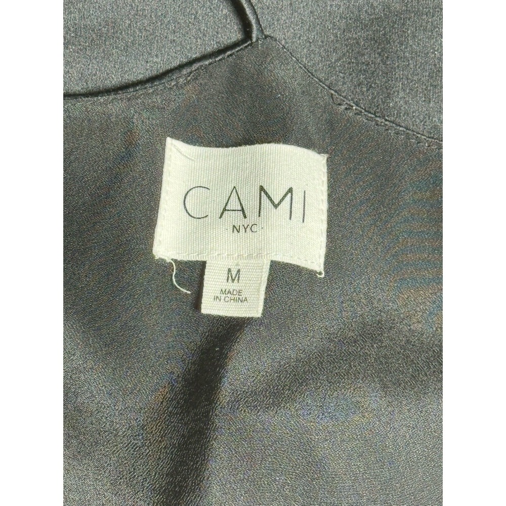 Cami NYC Silk Mini Slip Dress Black Medium Charmeuse Minimalist Luxury A-Line - Picture 3 of 7